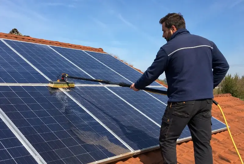 Nettoyage et entretien de panneaux solaires à Barbaira